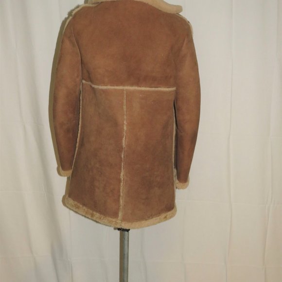 Sawyer of Napa Suede Shearling Rancher Women's Jacket 10 - Picture 8 of 13